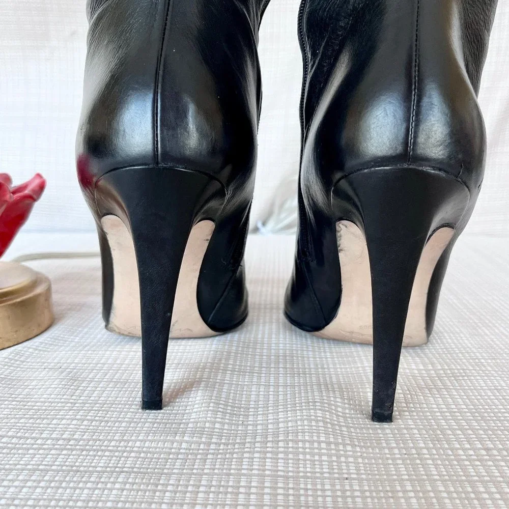 Via Spiga Leather Maddy Over the Knee 100% Leather Boots Soft Buccaneer OTK